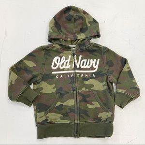 Camouflage Zip Up Hoody